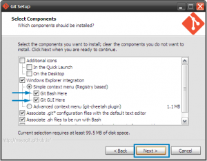 উইন্ডোজে গিট ইনস্টল : ধাপ ২